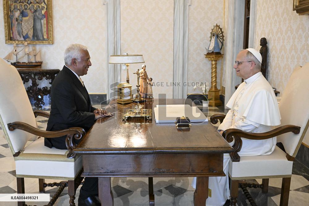 Pope Leo XIV Meets Antonio Costa - Vatican