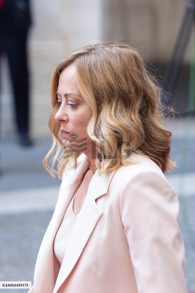 PM Giorgia Meloni Receives President Javier Milei - Italy