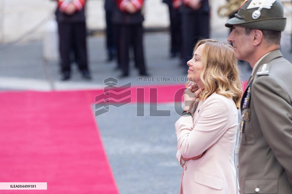 PM Giorgia Meloni Receives President Javier Milei - Italy