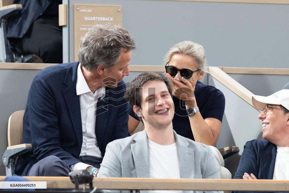 2025 French Open - Celebrities In Stand Day 13 NB