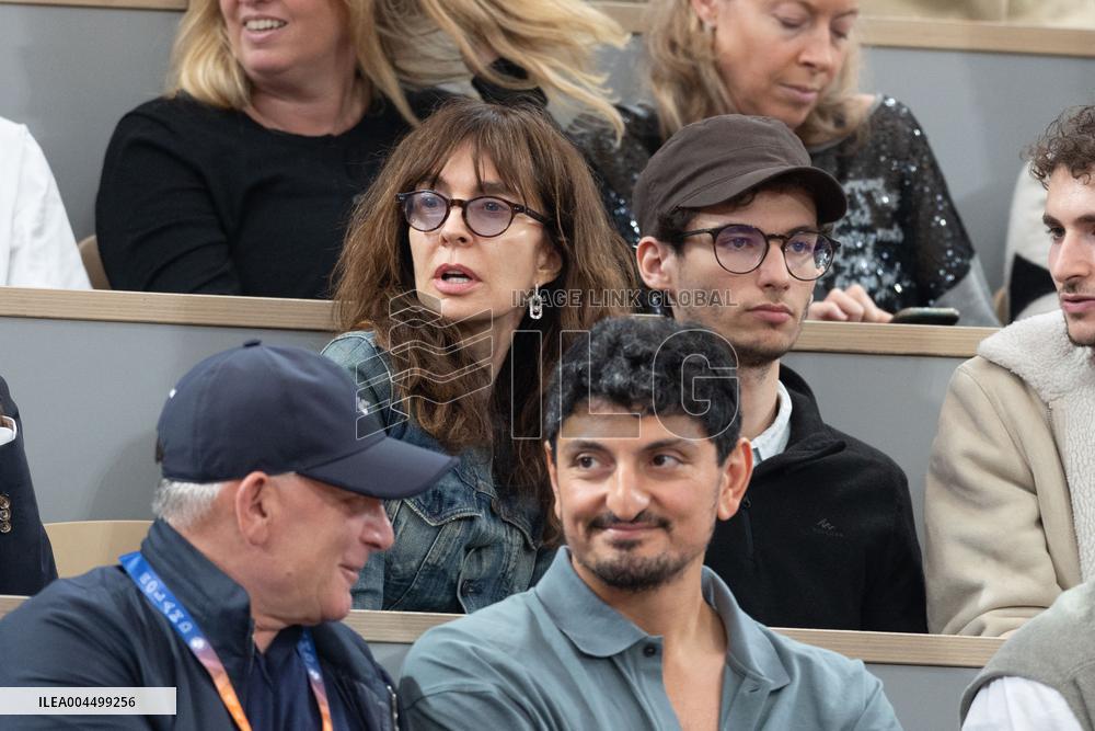 2025 French Open - Celebrities In Stand Day 13 NB