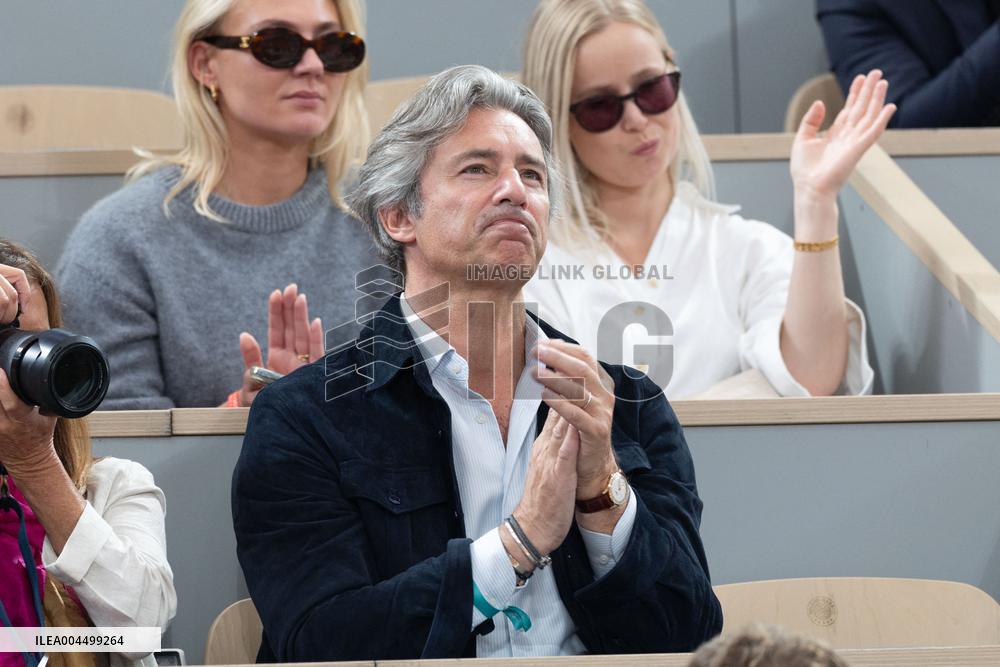 2025 French Open - Celebrities In Stand Day 13 NB