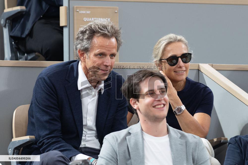 2025 French Open - Celebrities In Stand Day 13 NB