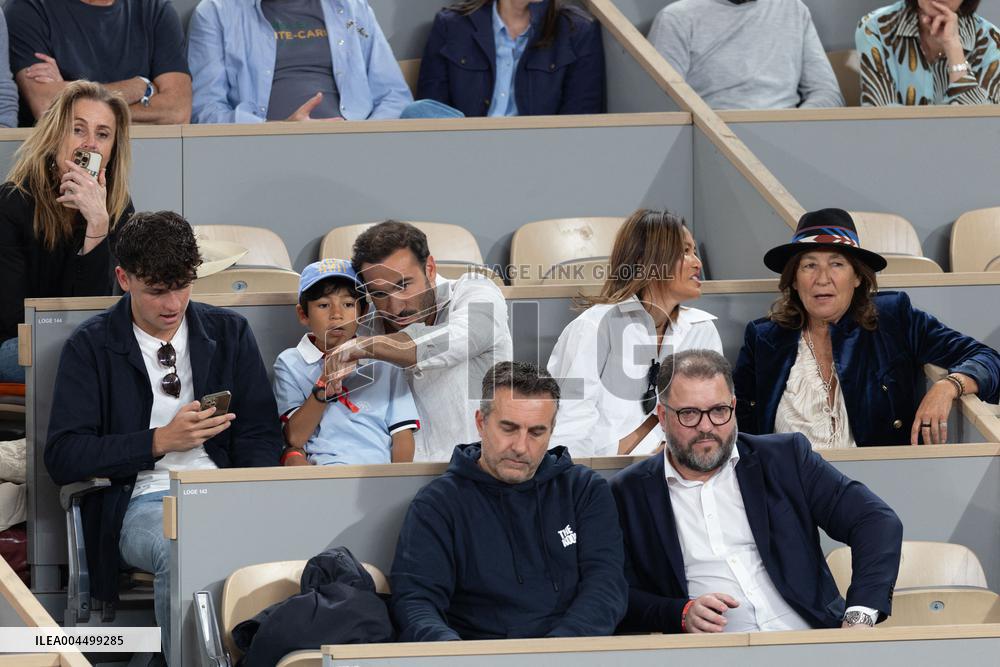 2025 French Open - Celebrities In Stand Day 13 NB