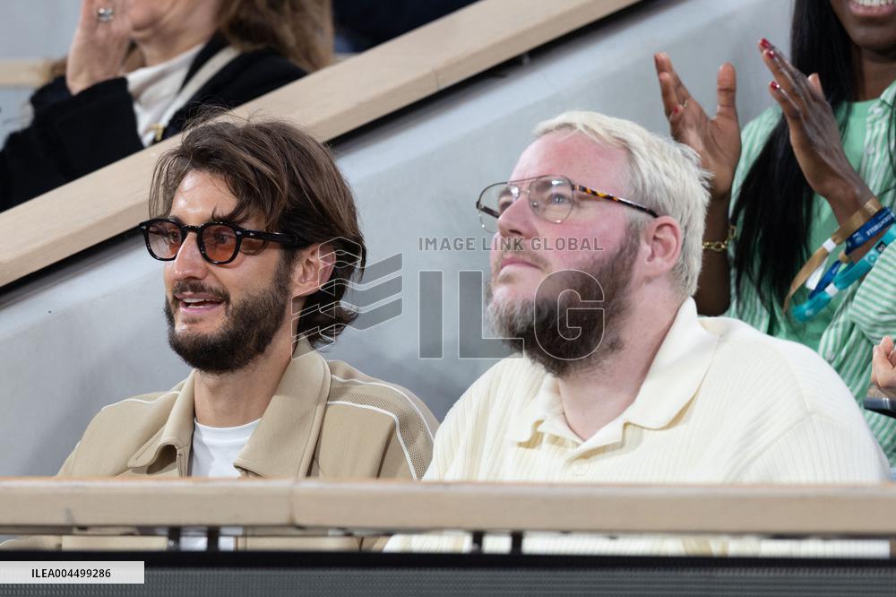 2025 French Open - Celebrities In Stand Day 13 NB