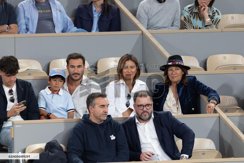 2025 French Open - Celebrities In Stand Day 13 NB