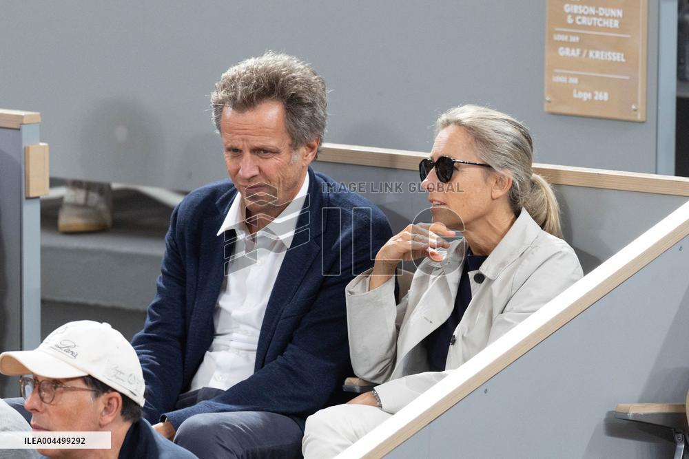 2025 French Open - Celebrities In Stand Day 13 NB