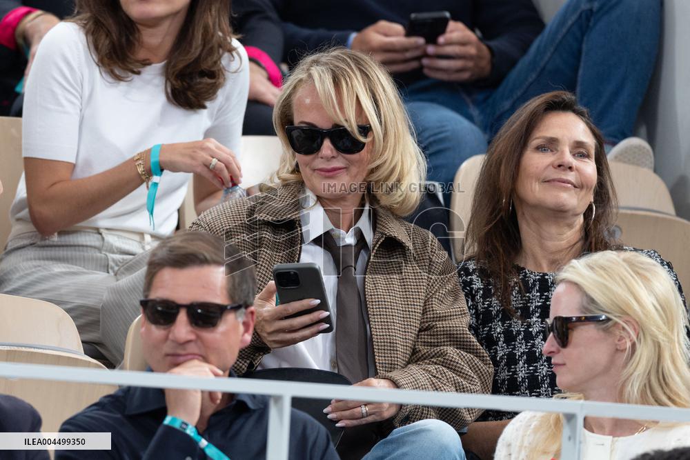 2025 French Open - Celebrities In Stand Day 13 NB