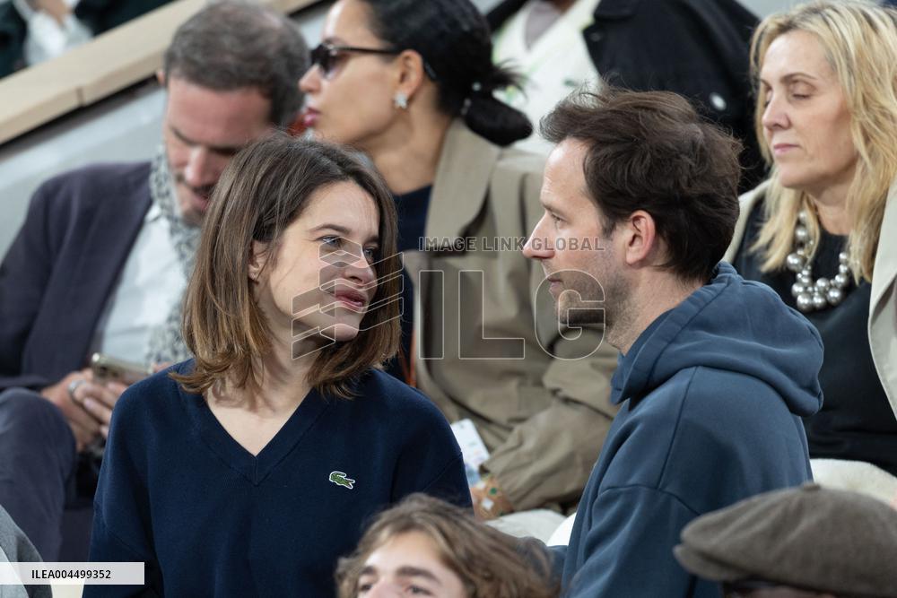 2025 French Open - Celebrities In Stand Day 13 NB