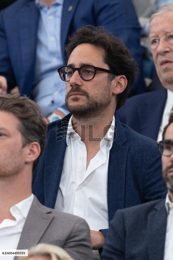 2025 French Open - Celebrities In Stand Day 13 NB