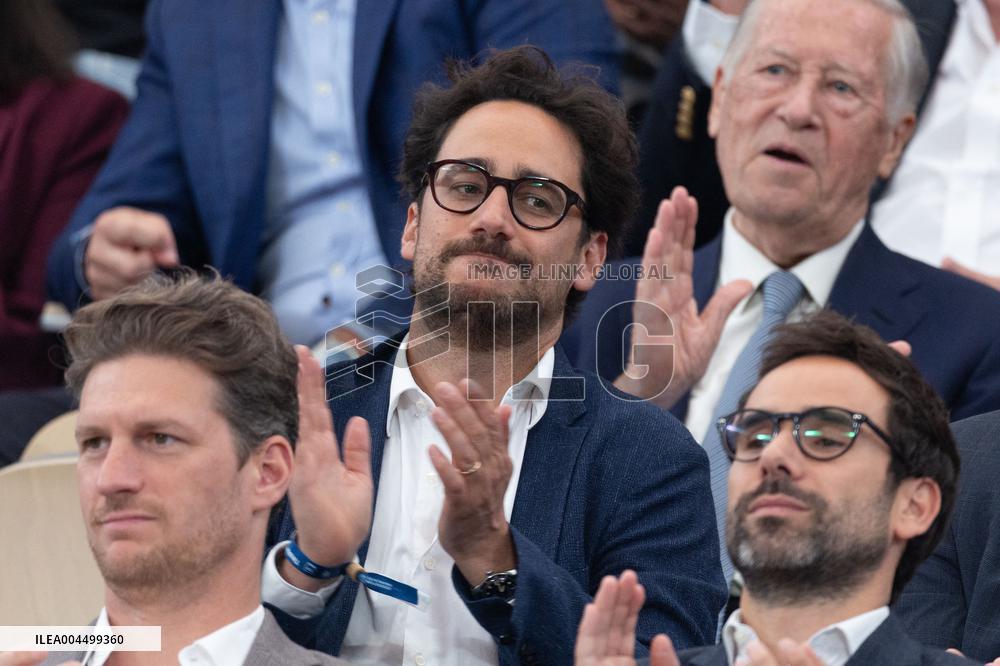 2025 French Open - Celebrities In Stand Day 13 NB