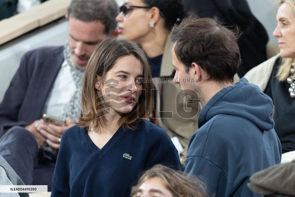 2025 French Open - Celebrities In Stand Day 13 NB