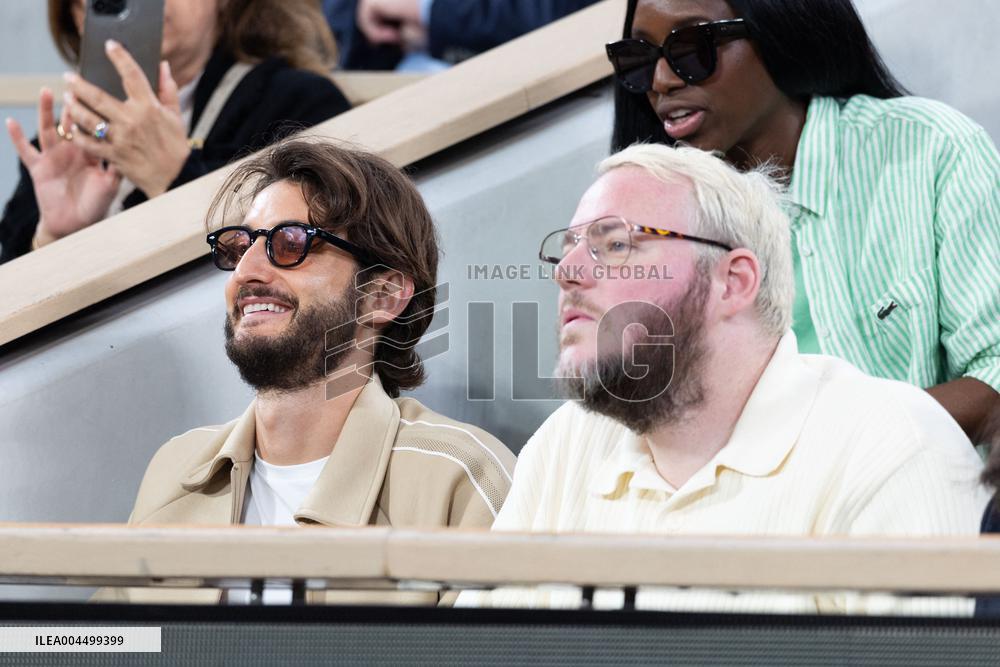 2025 French Open - Celebrities In Stand Day 13 NB