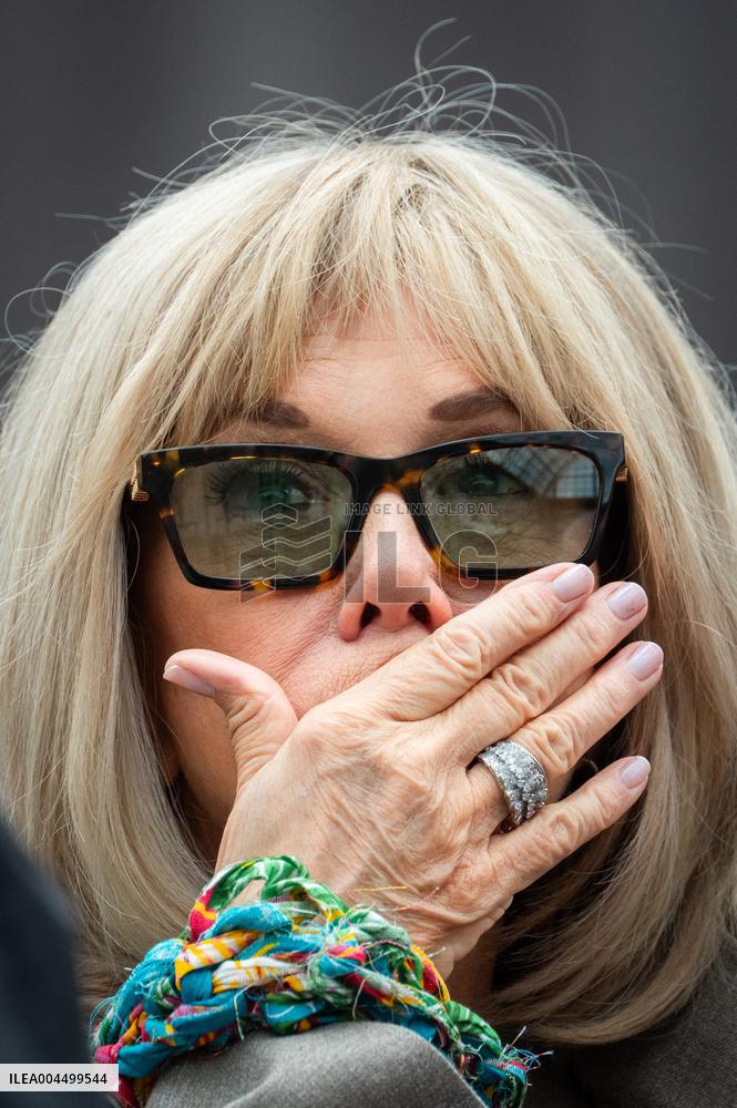 Macron and Lula visit of the exhibition of Ernesto Neto at the Grand Palais museum - Paris