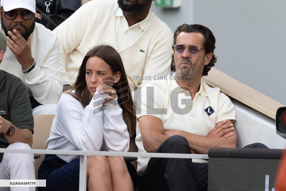 2025 French Open - Celebrities In Stand Day 13 NB