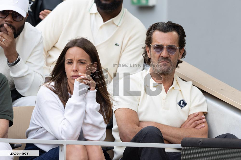 2025 French Open - Celebrities In Stand Day 13 NB