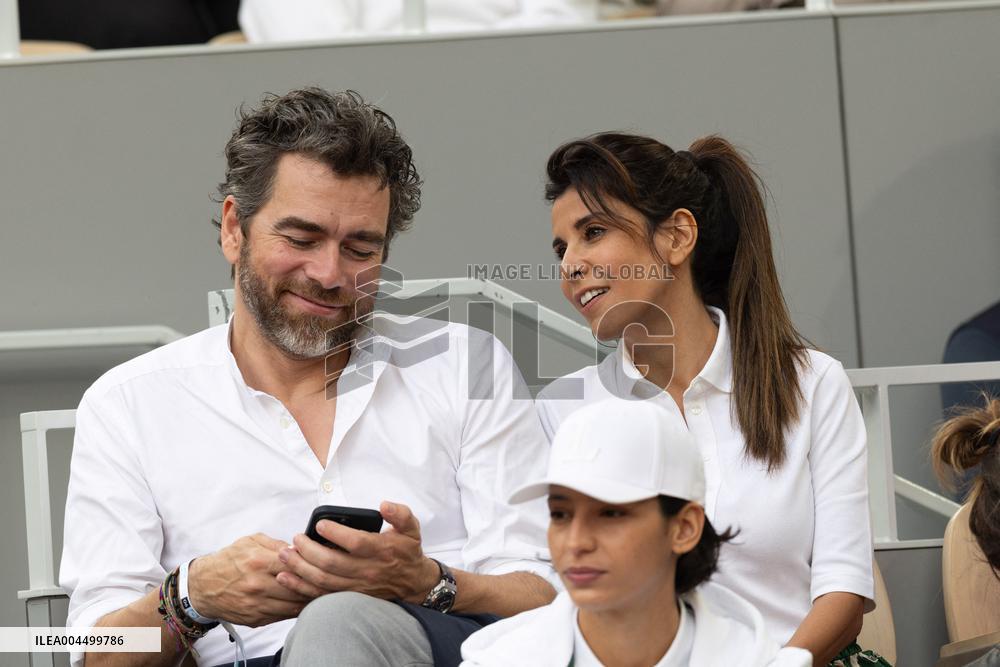 2025 French Open - Celebrities In Stand Day 13 NB