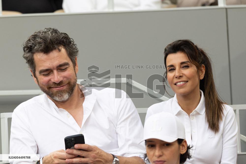 2025 French Open - Celebrities In Stand Day 13 NB