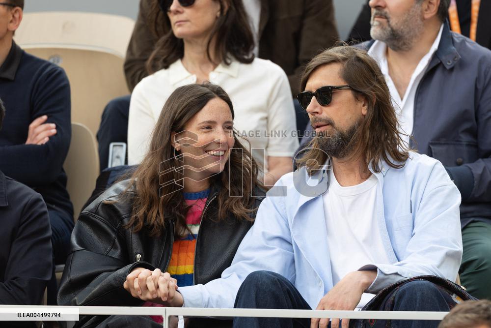 2025 French Open - Celebrities In Stand Day 13 NB