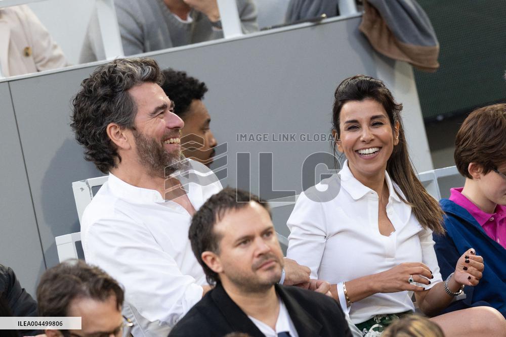 2025 French Open - Celebrities In Stand Day 13 NB