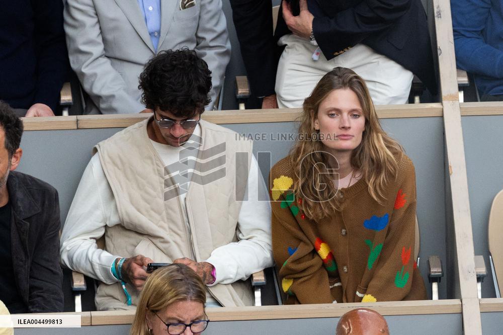 2025 French Open - Celebrities In Stand Day 13 NB