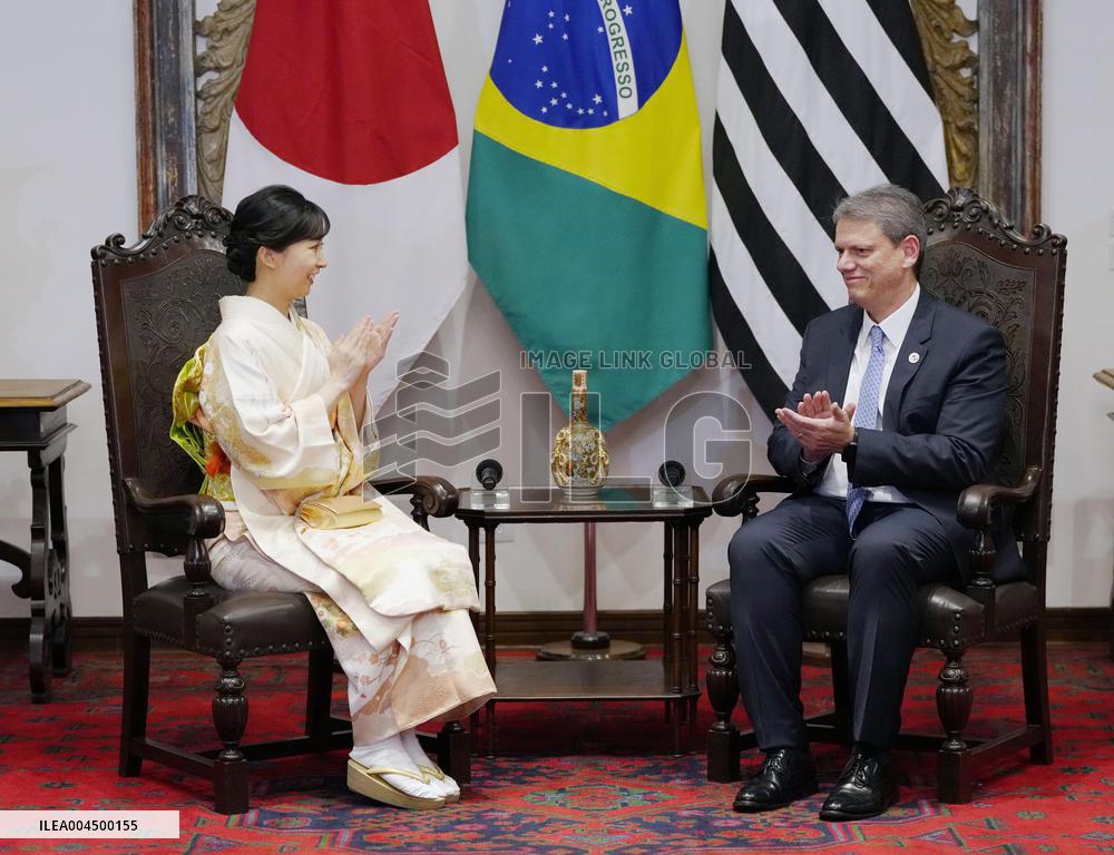Japan's Princess Kako in Brazil