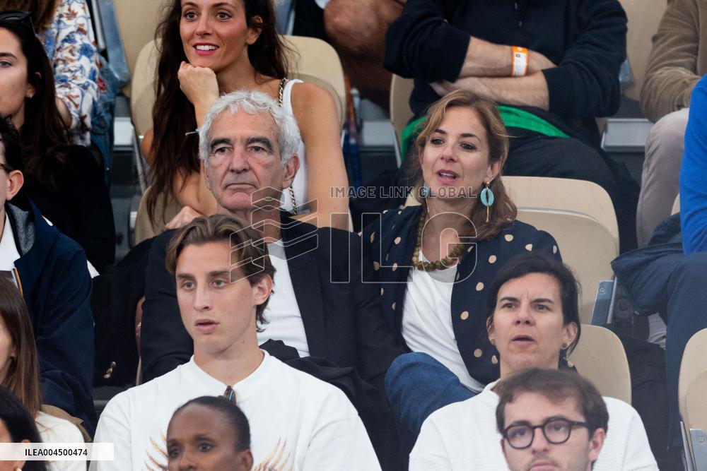 2025 French Open - Celebrities In Stand Day 13 NB