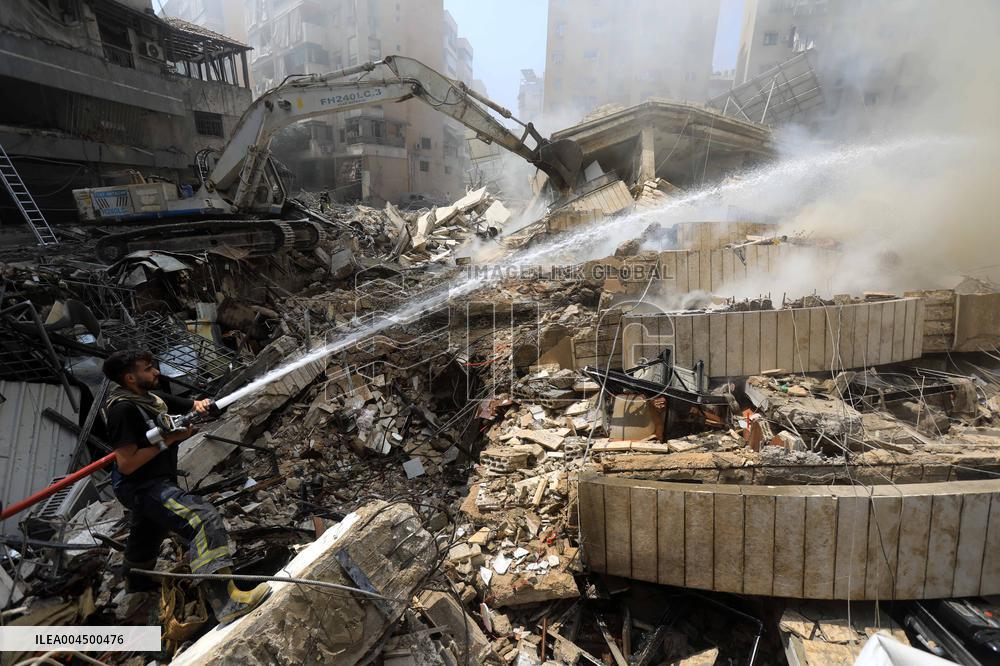 Israeli Strike In The Southern Suburb Of Beirut - Lebanon