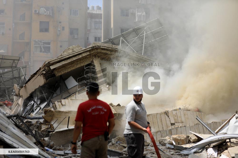 Israeli Strike In The Southern Suburb Of Beirut - Lebanon