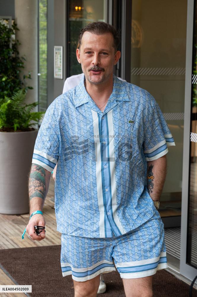 2025 French Open - Celebrities At Village Day 13 NB