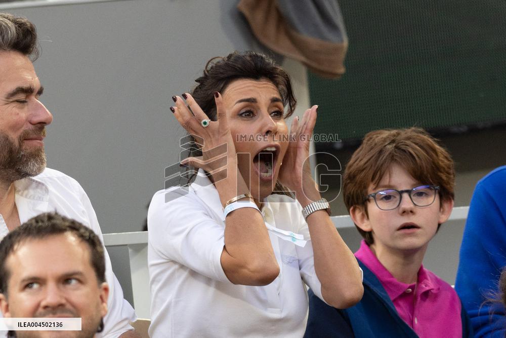 2025 French Open - Celebrities In Stand Day 13 NB