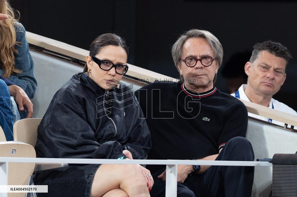 2025 French Open - Celebrities In Stand Day 13 NB