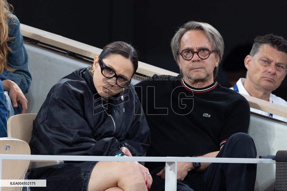 2025 French Open - Celebrities In Stand Day 13 NB