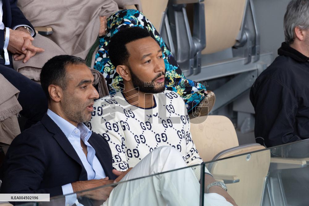2025 French Open - Celebrities In Stand Day 13 NB