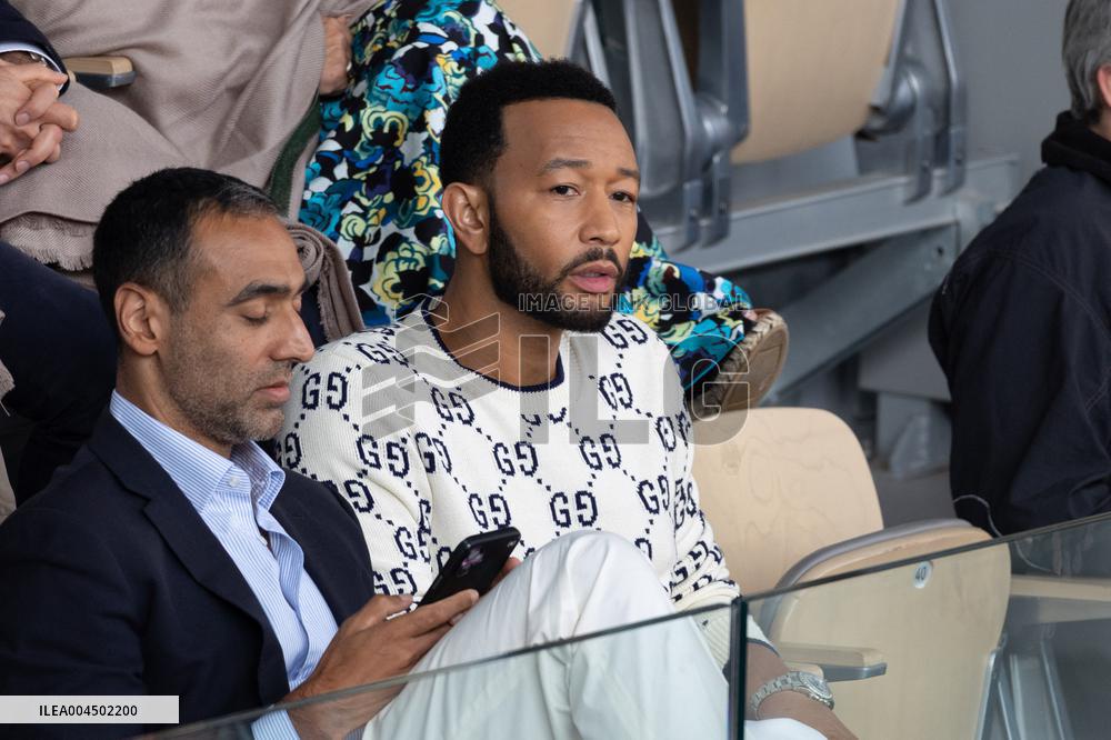 2025 French Open - Celebrities In Stand Day 13 NB