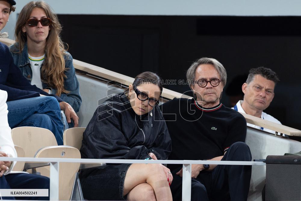 2025 French Open - Celebrities In Stand Day 13 NB
