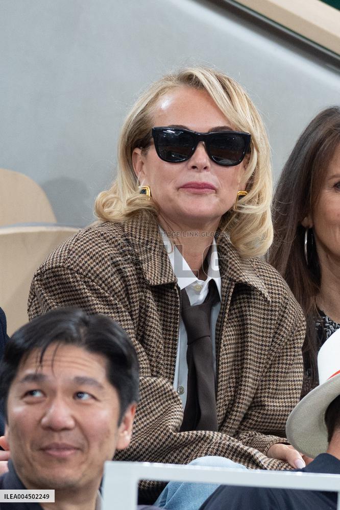 2025 French Open - Celebrities In Stand Day 13 NB