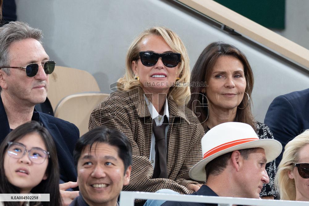 2025 French Open - Celebrities In Stand Day 13 NB
