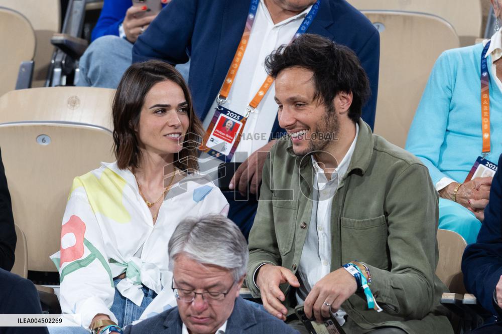 2025 French Open - Celebrities In Stand Day 13 NB