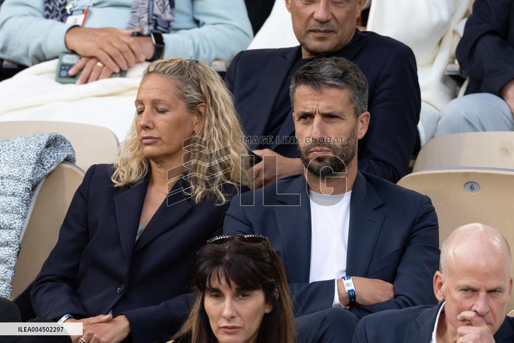 2025 French Open - Celebrities In Stand Day 13 NB