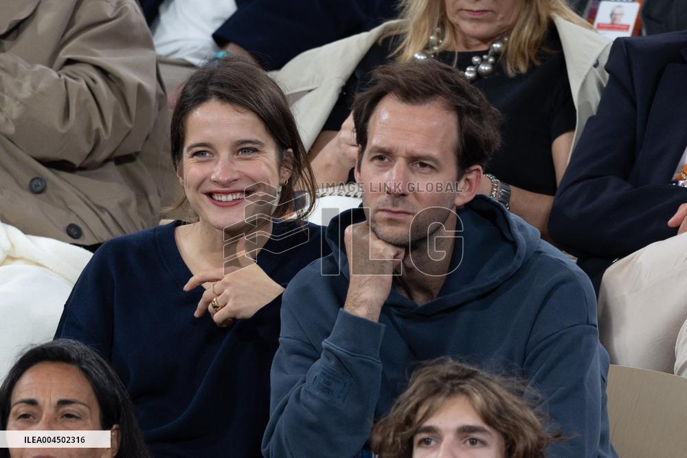 2025 French Open - Celebrities In Stand Day 13 NB