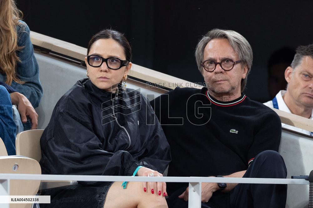 2025 French Open - Celebrities In Stand Day 13 NB