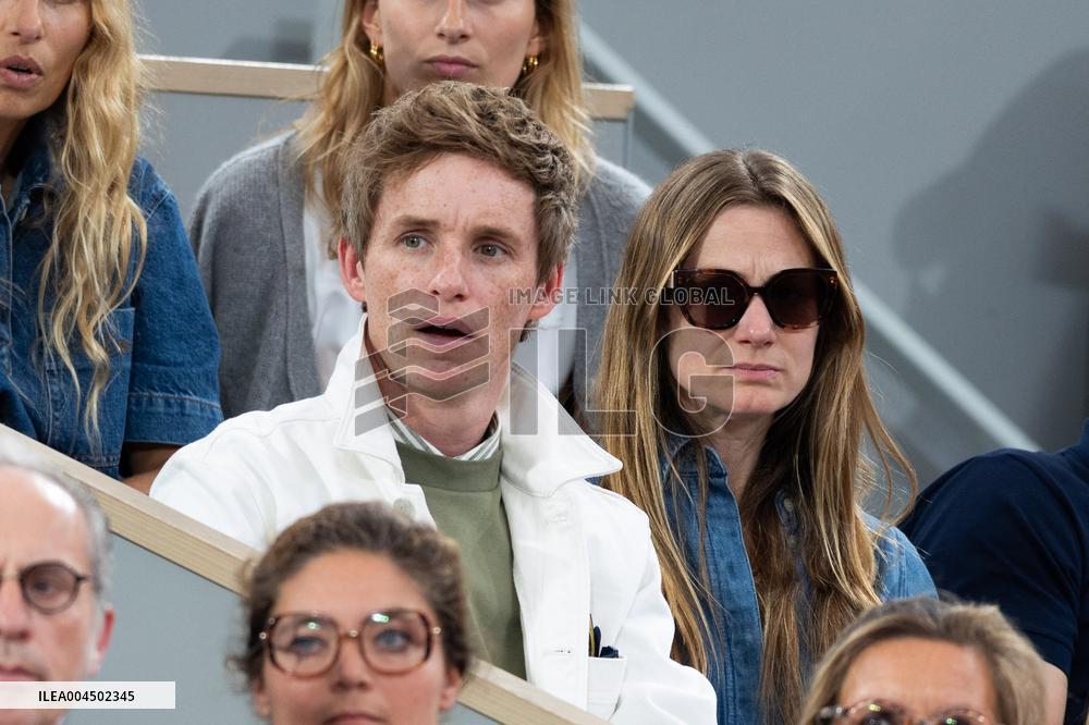 2025 French Open - Celebrities In Stand Day 13 NB