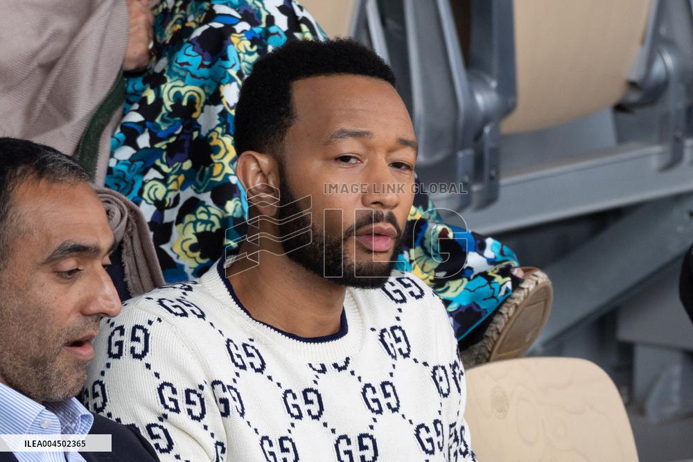 2025 French Open - Celebrities In Stand Day 13 NB