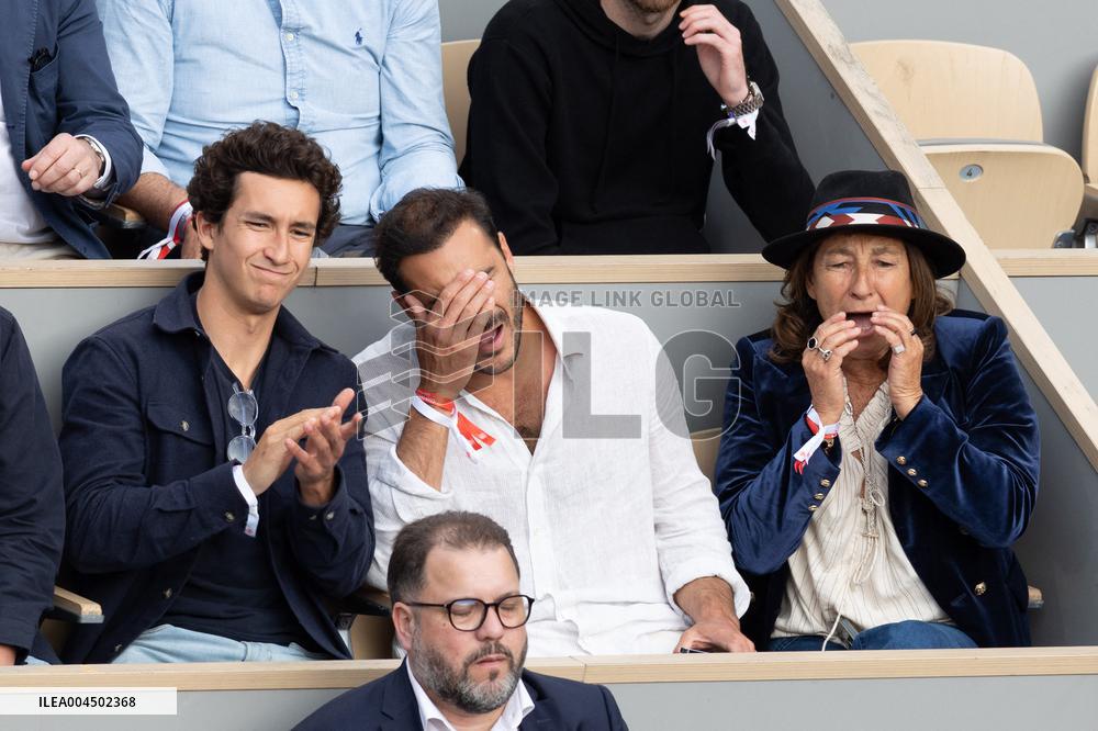 2025 French Open - Celebrities In Stand Day 13 NB