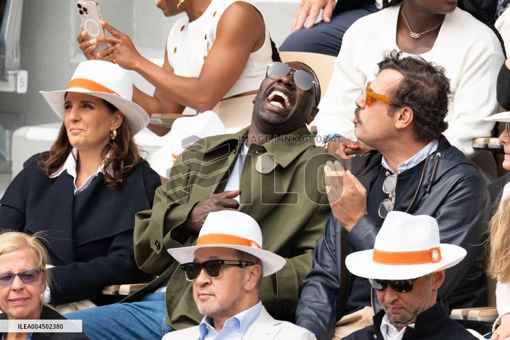French Open Omar Sy at the Stands LZ