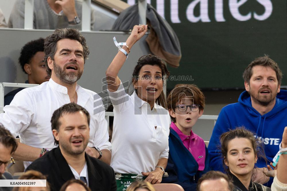 2025 French Open - Celebrities In Stand Day 13 NB