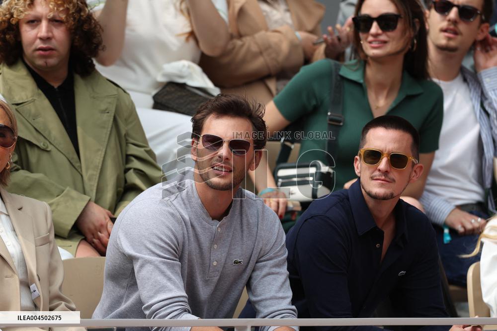 2025 French Open - Celebrities In Stand Day 14 NB