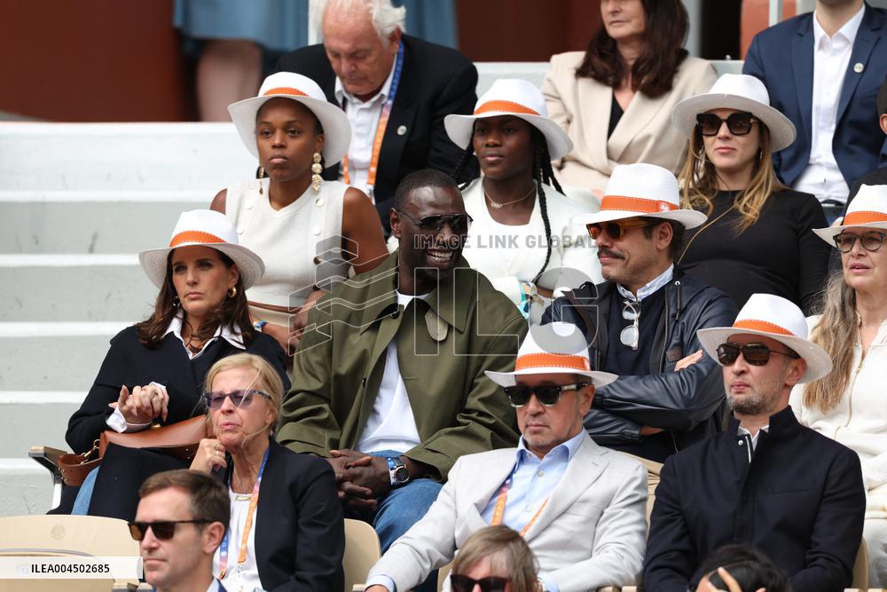2025 French Open - Celebrities In Stand Day 14 NB