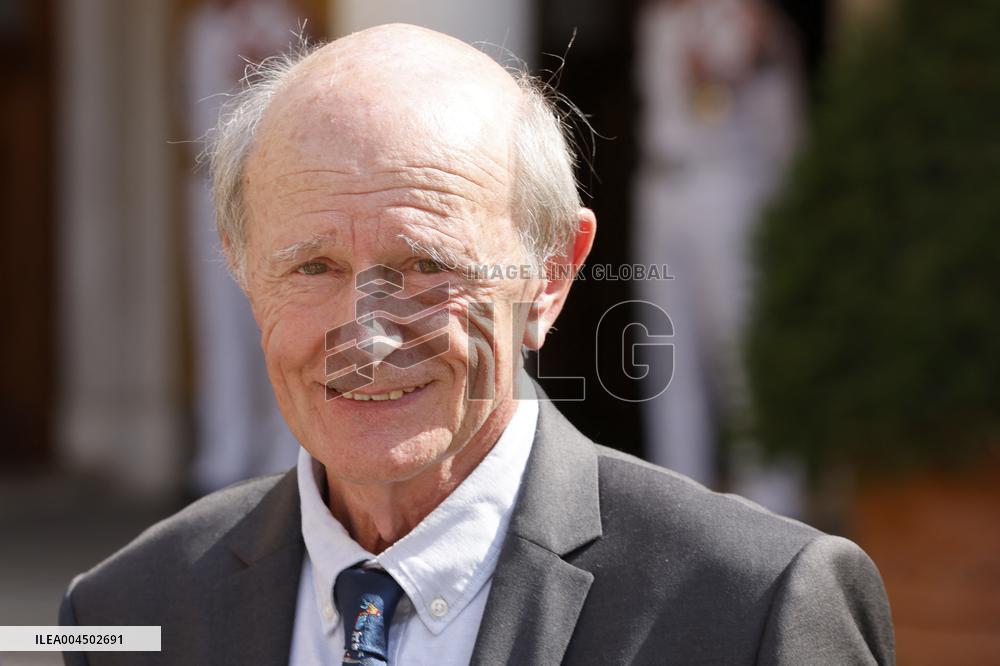 NO TABLOIDS -  President Macron Visiting Monaco